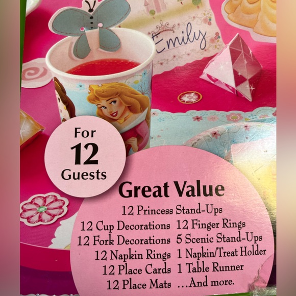 Table Decorations Cutout Disney Princess Pop out decorations for party of 12 - Picture 7 of 8